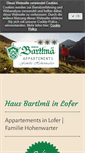 Mobile Screenshot of haus-bartlmae.at
